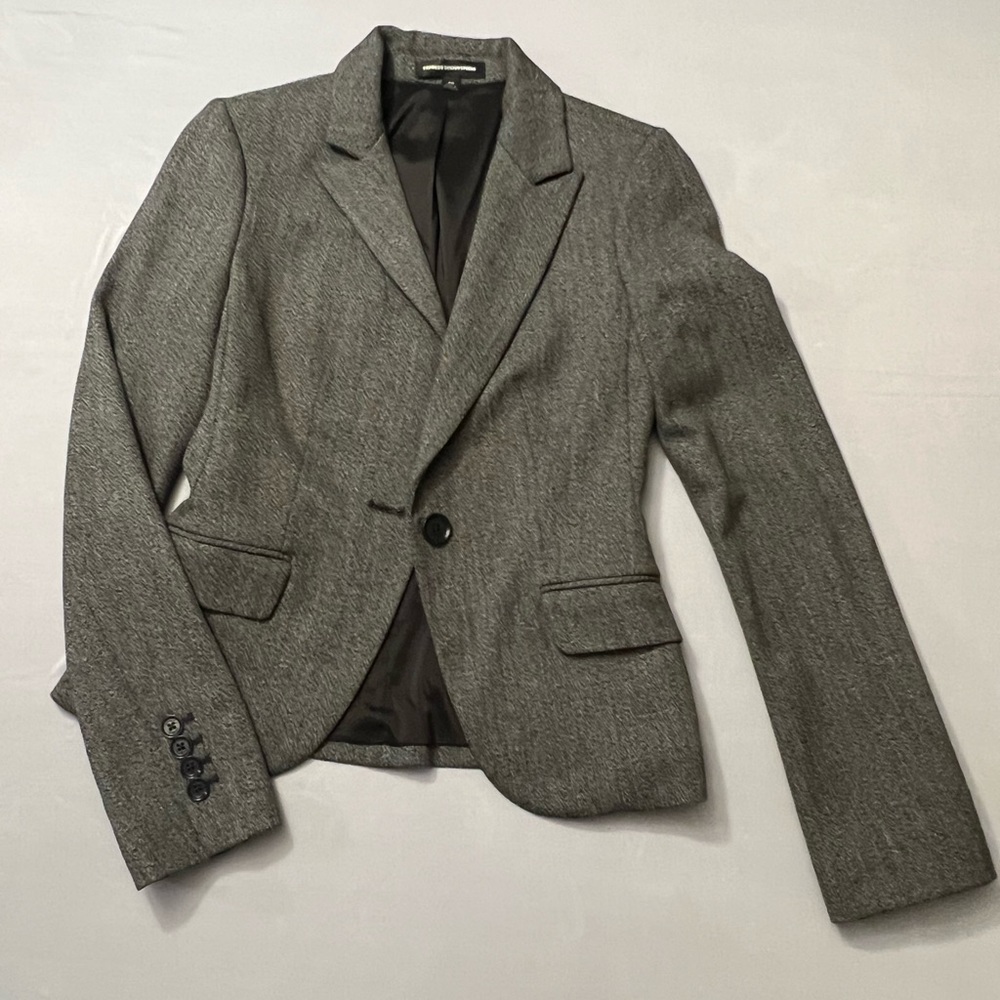 Express Deign Studio black/white speckle blazer 00